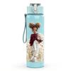 1PC Vintage Fashion Lady Portrait Print 750ml Color Plastic Sports Water Bottle Leakproof Flip Straw Lid Suitable for Sports Office Home Use