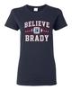 Damen Glauben An Brady Ball MVP New England Football Sportfan DT T-Shirt Tee Unisex T-Shirt