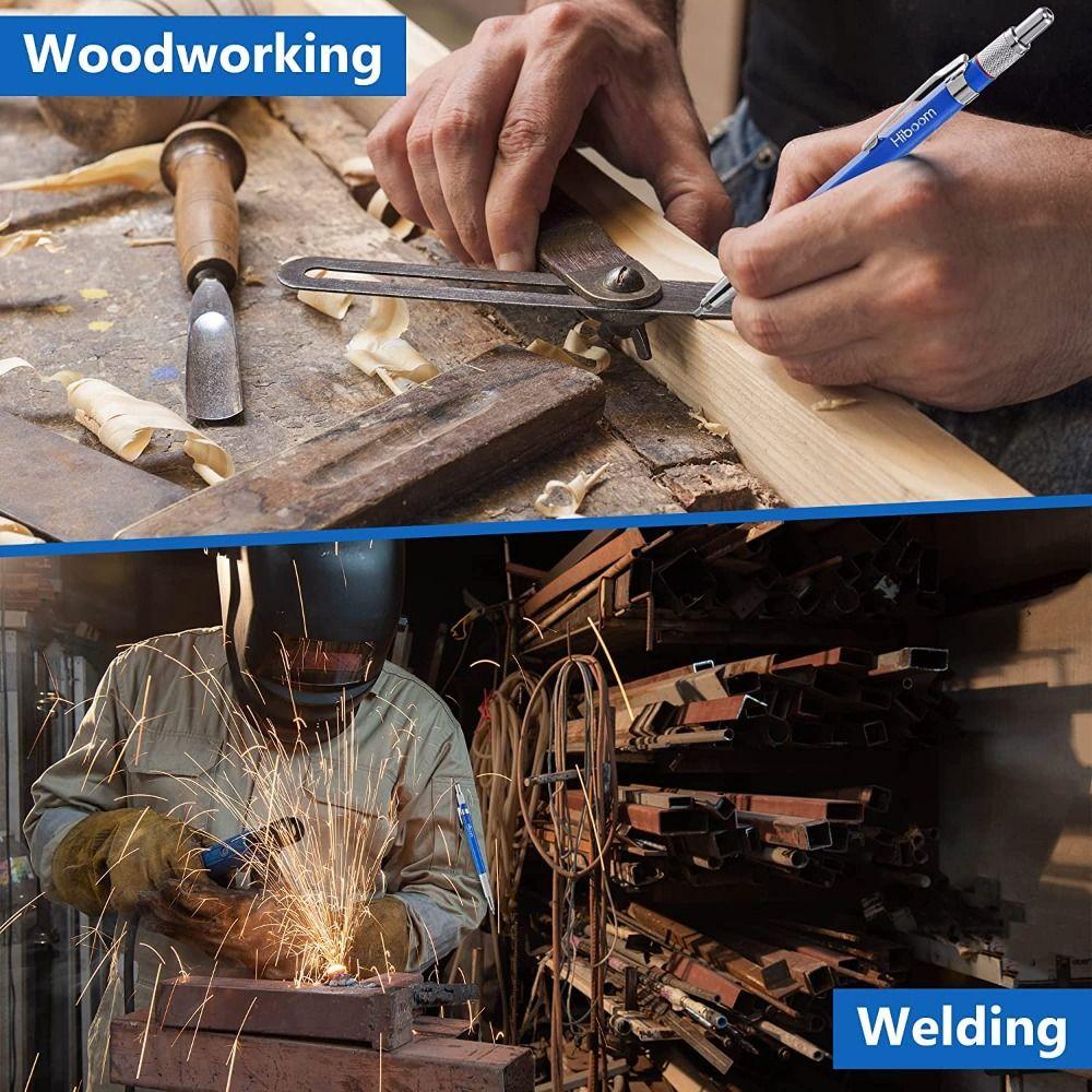 26 Pcs with Built In Sharpener Welders Pencil Marker Mechanical Pencils Woodworking