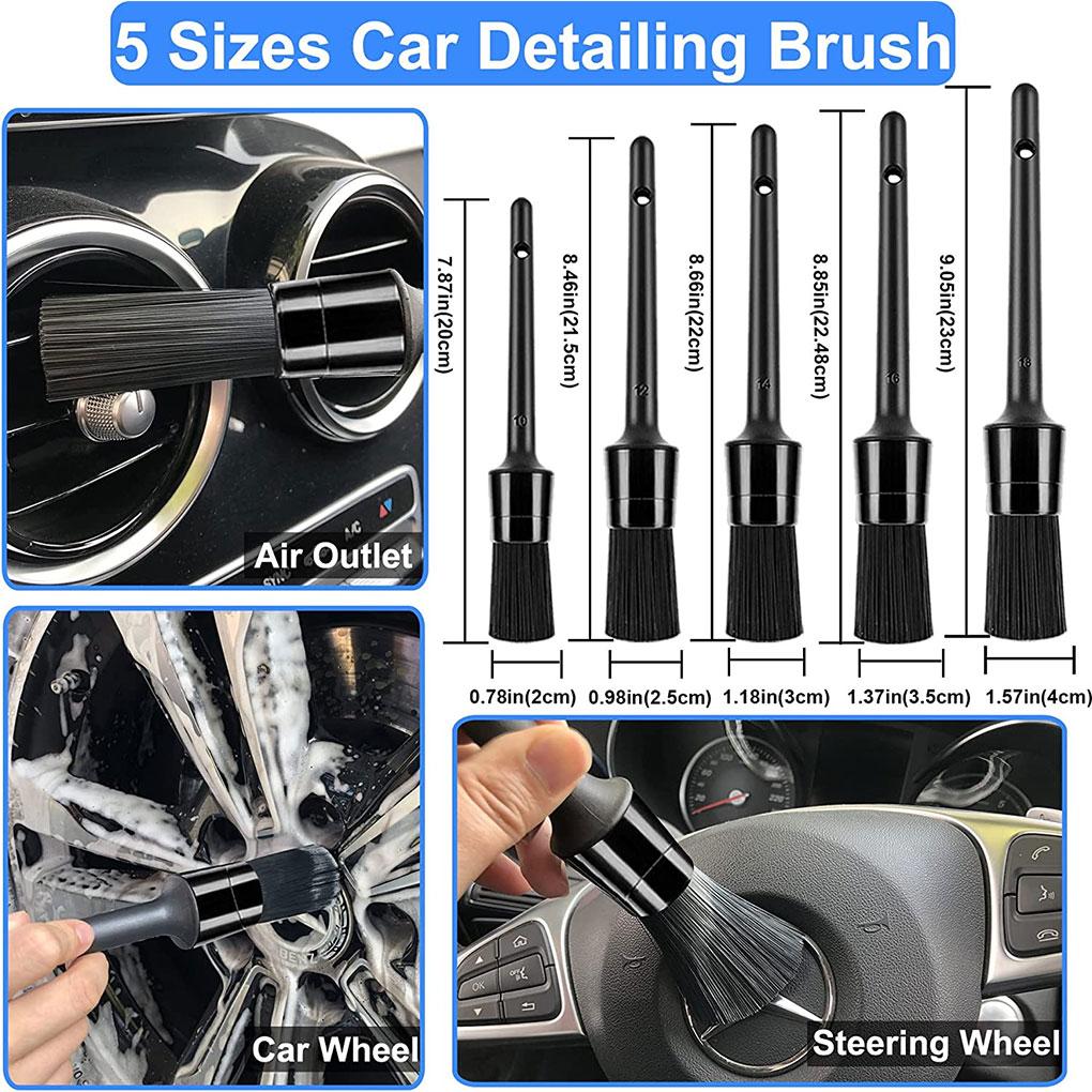 29pack/lot Effortlessly Clean Car Car Detailing Brush Set Focus On Details Car Detailing Kit