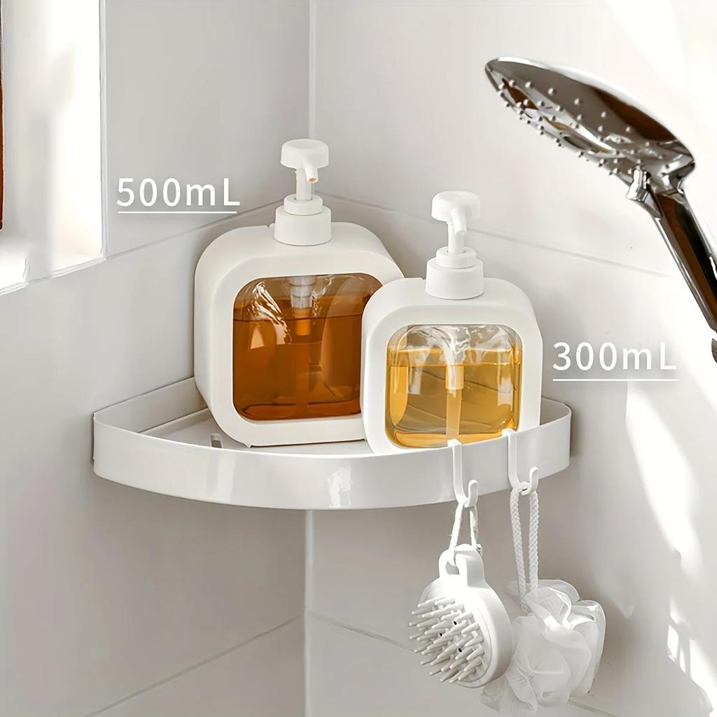 1pc- Transparent Split Bottle, Bathroom Hand Sanitizer Preparation Bottle, Plastic Press Visual Lotion