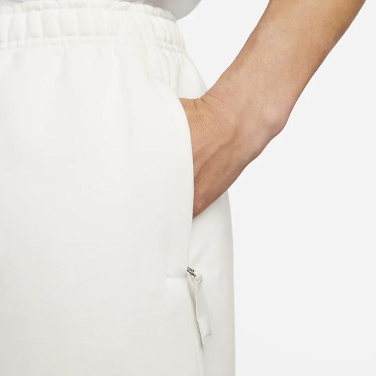 Nike Solid Color Logo Straight-Leg Loose Casual Shorts Unisex Shorts White DV3056-030