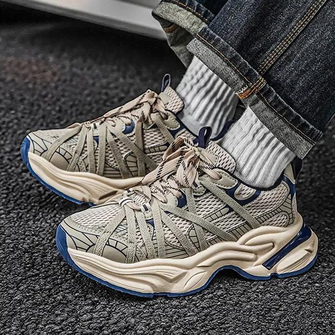 Four-season Best-selling Breathable Mesh Sole Sports Casual Running Shoes Old Man Shoes Size 39-44