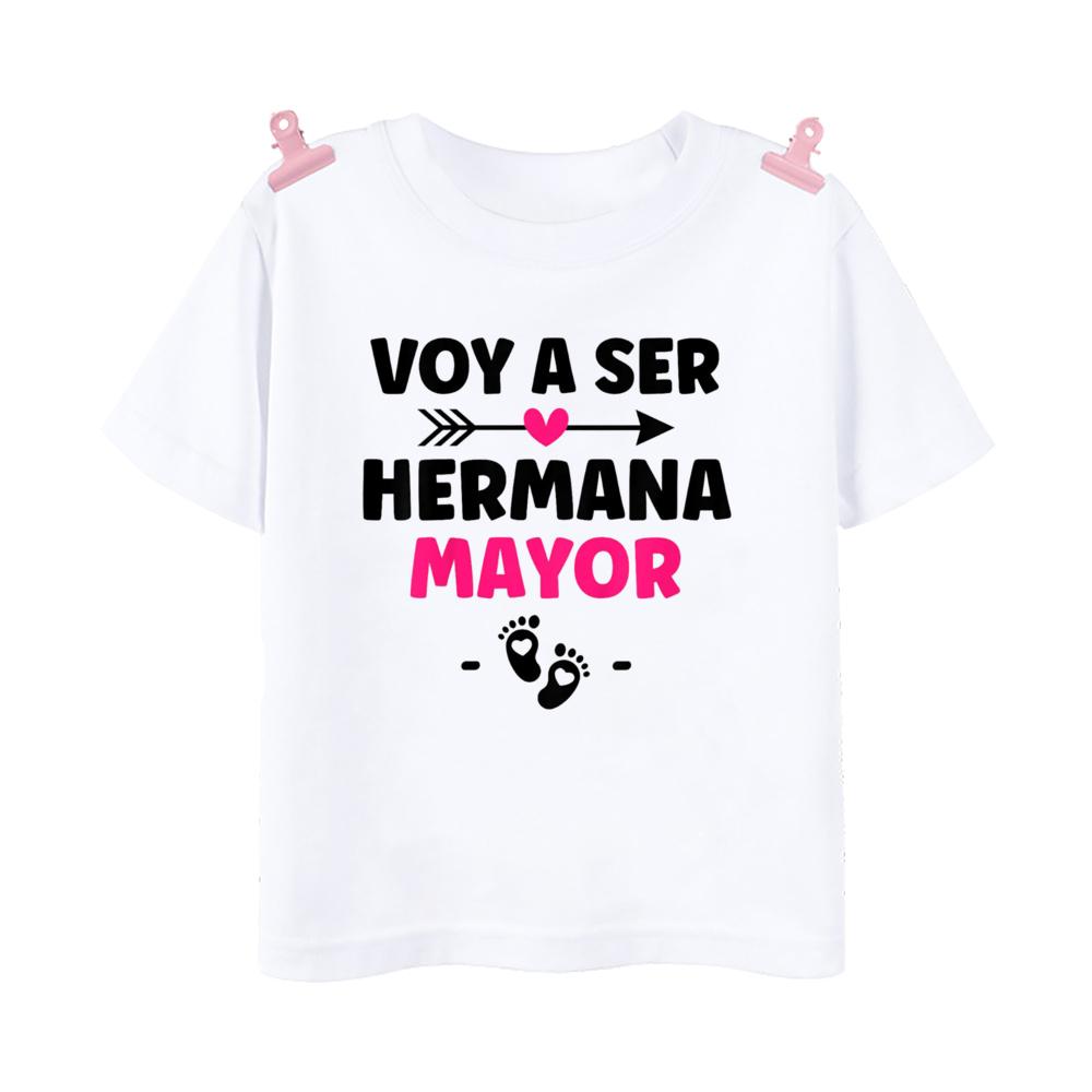 I'm Being Promoted To Big Sister T-shirt Baby Announcement T Shirt Kids Spanish Print Tee Girl Tops Children Tops Summer Clothes
