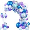 Balloon Ice And Snow Blue Theme Birthday Decoration Balloon Set Princess Girl Children'S Year Old Balloon