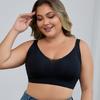 Large size underwear, seamless beauty back, no steel ring, gathering, anti-sagging, fattening, enlarged vest, bra.