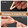 2025+ 4 Roll Copper Foil Tape for Stained Glass,with Plastic-, Adhesive for Stained Glass Supplies,Guitar and Shielding