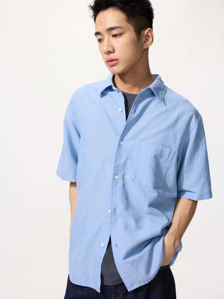Uniqlo Japan Cotton Linen Shirt