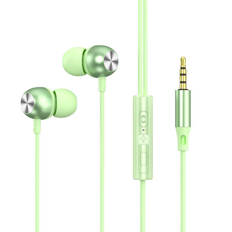 New Type-C Metal In-Ear Earphones with Microphone and Wired Control - Heavy Bass Quality.