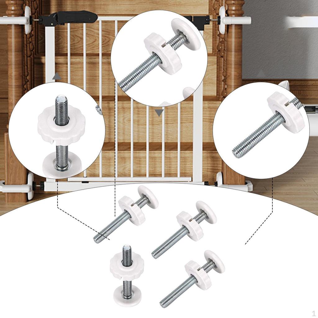 4 Pack Gate Threaded Rods Easy Install Hardware for