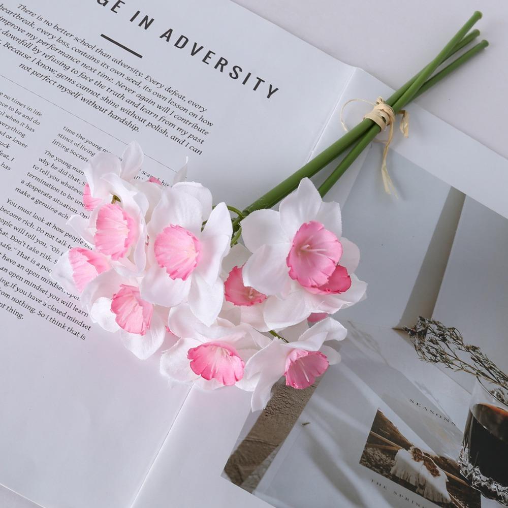 Artificial Flowers Core Content Hand tied Bouquet of Artificial Narcissus Flowers Ideal for Weddings as Handheld Bouquets Also