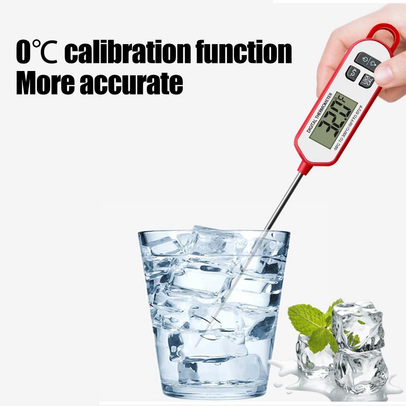 Digital Meat Probe Kitchen Probe For BBQ Waterproof Ultra-Fast Read Backlight Calibration Cooking Meat Probe For BBQ Grill Fry