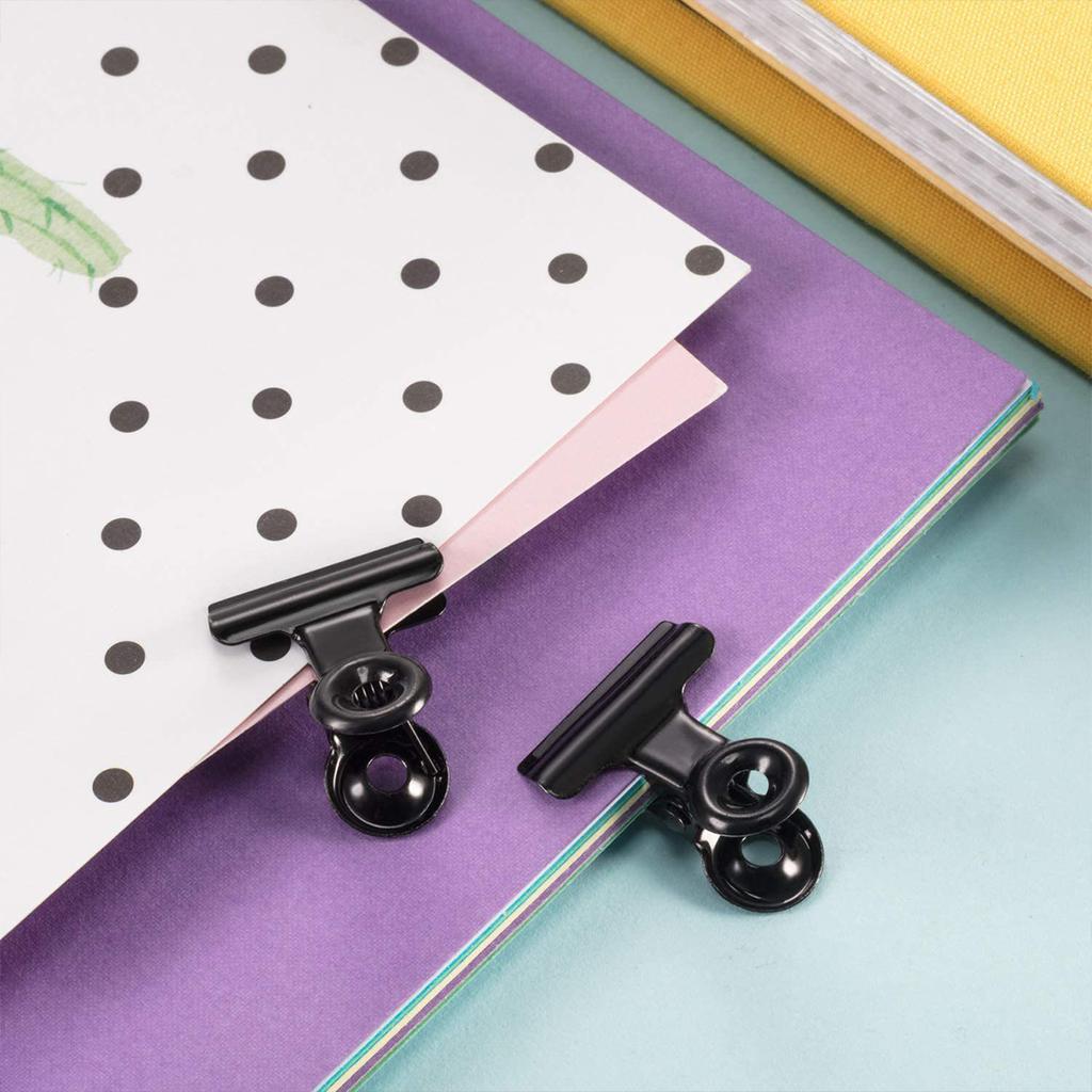 Home Metal Clip Black Small Clip Round Shape Clip Round Head Ticket Clip Photo Clip Turban Clip Scarf Clip