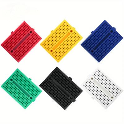 SYB-170 Mini Protoboard Sem Solda 170 Pontos de Conexão Mini Placa 35x47mm Preto Vermelho Amarelo Azul Verde para Pequenos Kits DIY