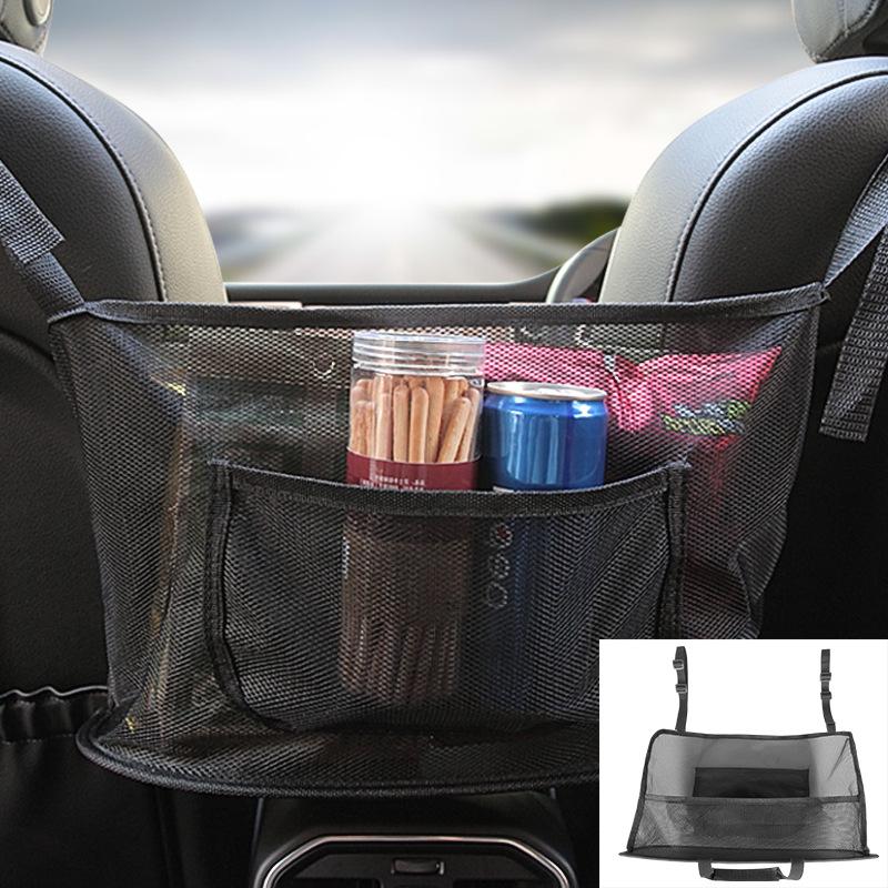 Car Storage Mesh Bag Seat Gap Organizer Trunk Storage Net Chair Backpack Bag Car Back Seat Storage Interior Accessories