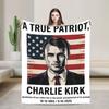 Charlie Kirk Plush Blankets Child  Flannel Bedding Throws For Couch Chair Super Warm Design Quality Bedspread Gift