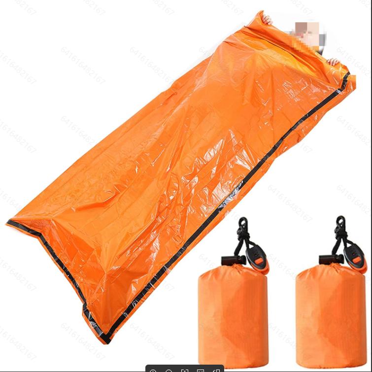 Portable Insulated sleeping bag Waterproof Emergency Survival Outdoor Edc Camping Gear Thermal Sack First Aid Rescue Kit