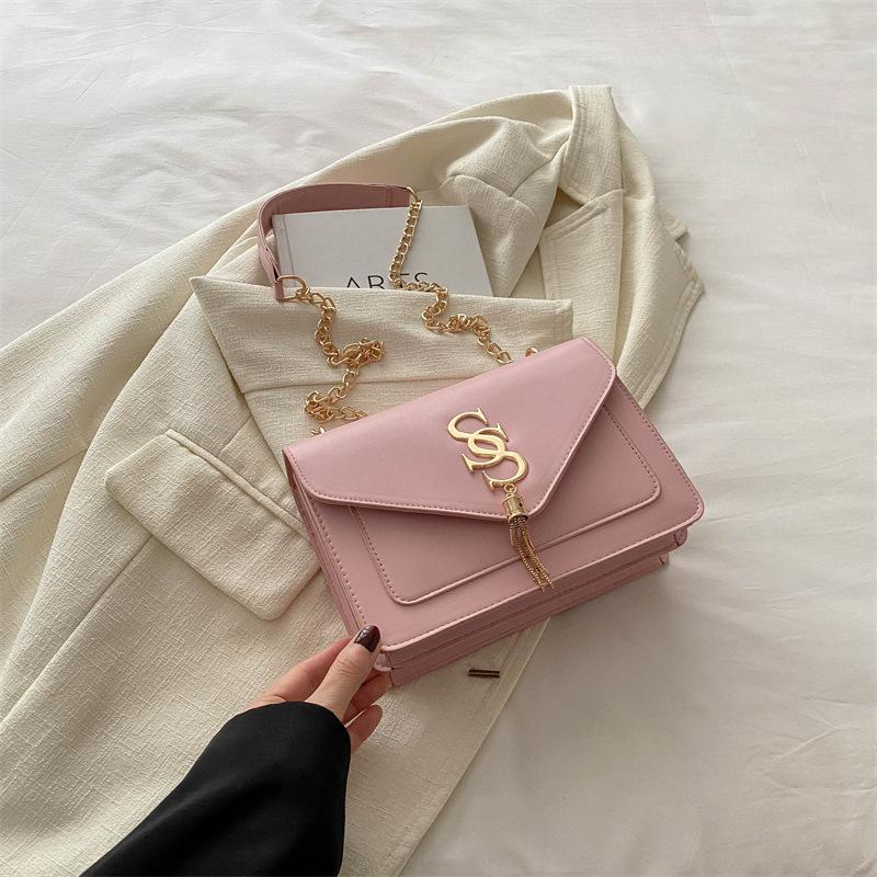 

Trend single shoulder crossbody foreign style retro small square bag 2024 summer large capacity new casual portable crossbody bag рожевий