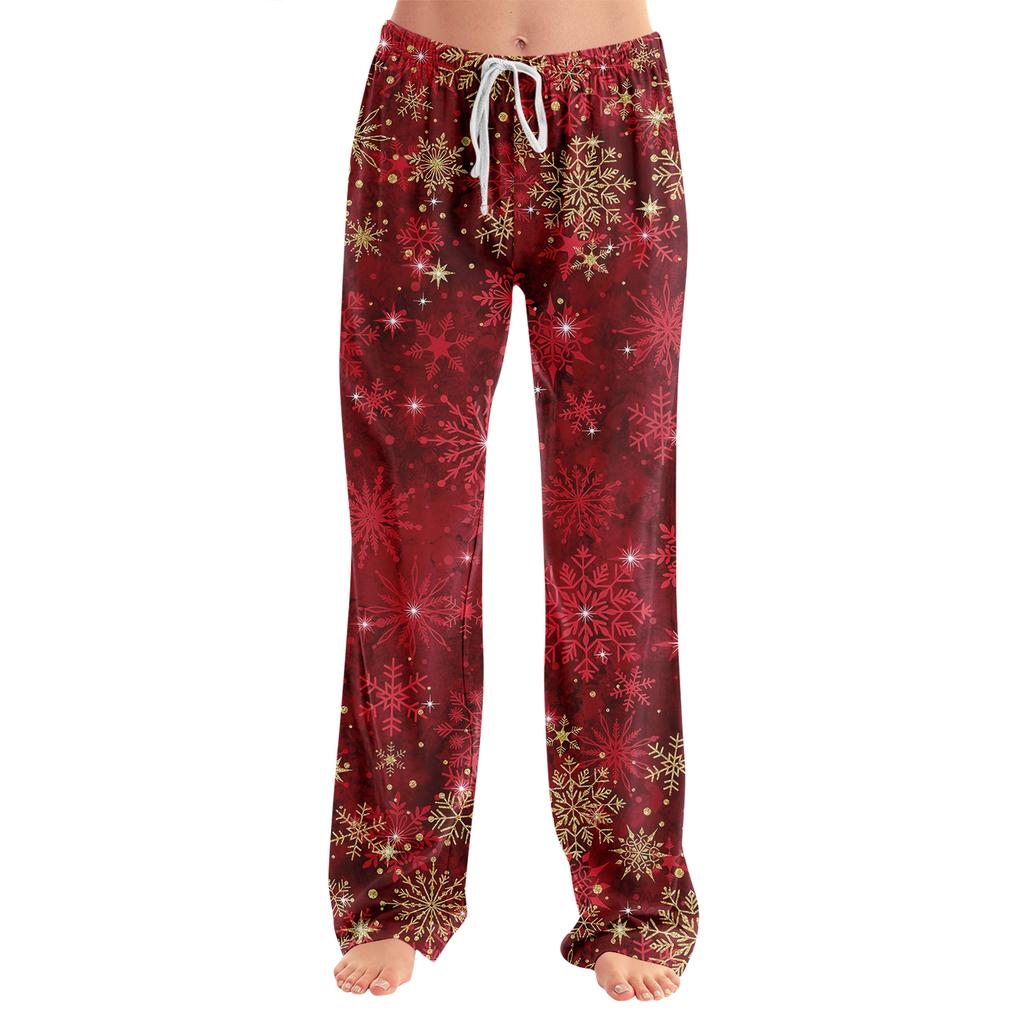 Adult Fashionable Loose Christmas Printed Casual Pants, Loungewear, Sleep Pants