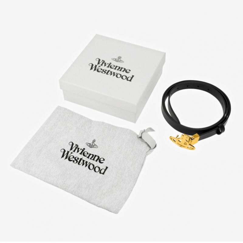 Vivienne Westwood Small Line Orb Buckle Belt 8201007bw L009x N401