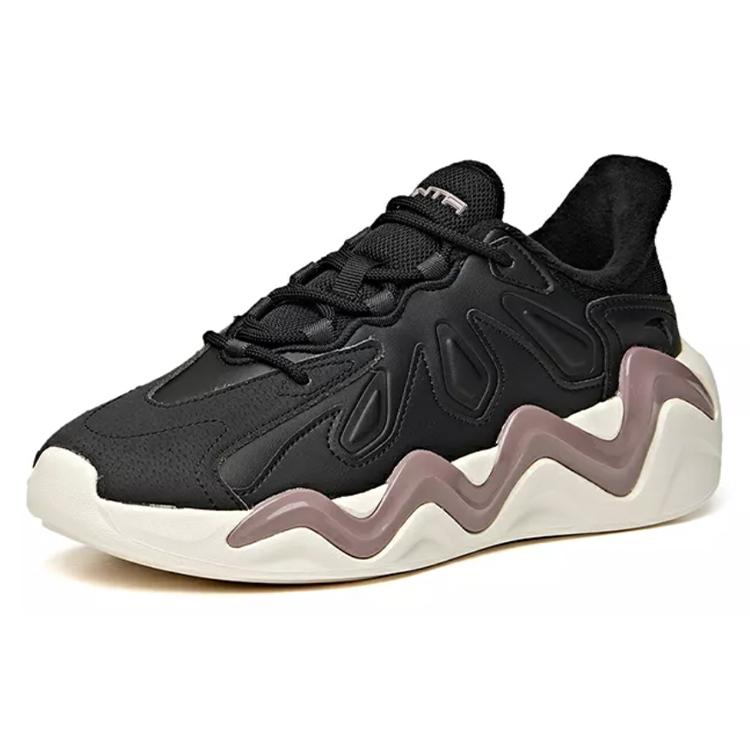 ANTA Chunky Sneakers Women's Low Top Black 122048841-7