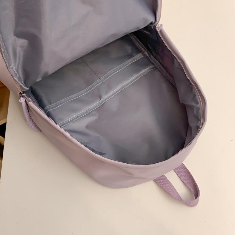 Girl Schoolbag Ženský cestovní batoh jednobarevný
