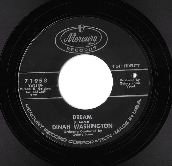 

7inch Record DINAH WASHINGTON - Dream 71958 Mercury 1962 US Jazz Used