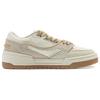 Li Ning 001 Btc Premium Versatile Retro Skate Shoes Non-Slip Shock Absorption Durable Support Low-Top Women Skate Shoes Fog-Khaki AGCU036-1