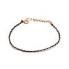 14K Silk Black Twisted Chain Bracelet Jnb24889
