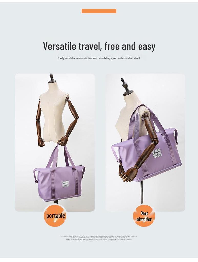 Women's Lightweight Waterproof Travel Duffle & Organizer Shoulder Handbag