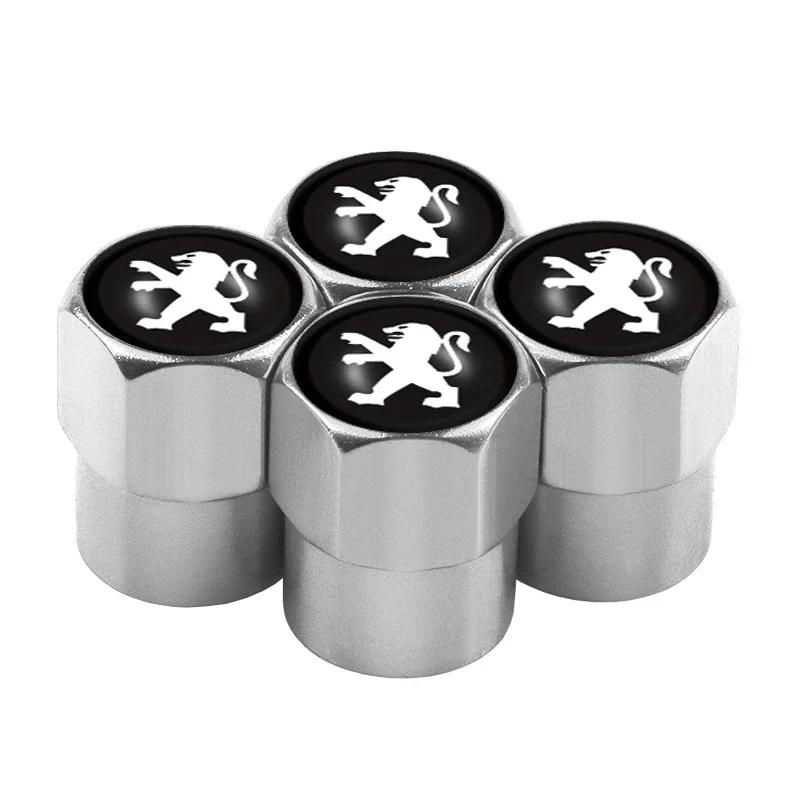 

Car Sticker 2025 Hot 4PCS Car Wheel Tire Valve Cap Tyre Air Rim Stem Covers Accessories For PEUGEOT 206 307 308 3008 207 208 407 4pcs