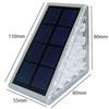 Waterproof Solar Step Lights for Outdoor Decks, Porches, Patios, and Garden Pathways