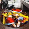 1pc Anime Christmas Sailor Moon Round Carpet  Office Chair Mat, NonSlip Rug for Home Decor, Living Room, Bedroom