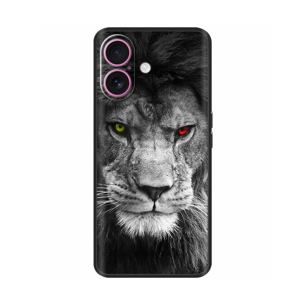 For iPhone 16 Case 16 Pro Silicon TPU Black Frosted Phone Cover For Apple iPhone 16 Pro Max Coque Bumper Shell for iPhone16 Plus
