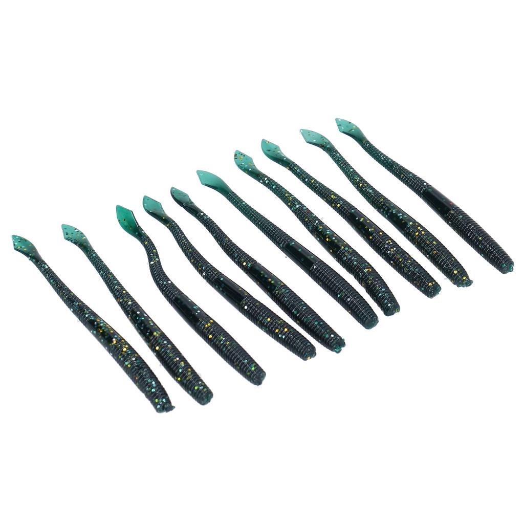 4Set Artificial Simulation Soft Silicone Earthworm Shape Lure Bait Fishing Accessory3#