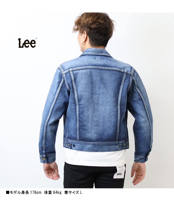 Lee 101J Denim Dark Size LM8100 Jacket/Blouson, Men's Blue, M,