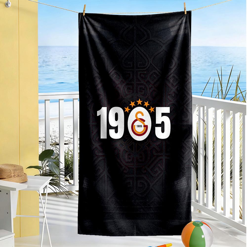 Galatasaray Beach Towel Super Soft Microfiber Quickdry Fabric Comfortable Lightweight