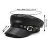 Flat Top Painter Hat Black Sailor Visor Hat Retro Beret Hat