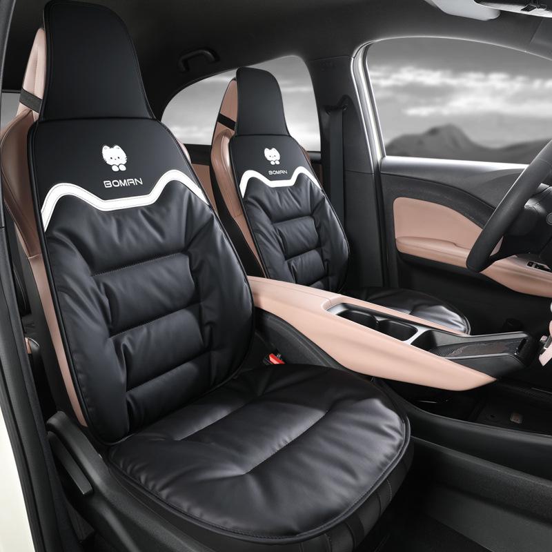 Napa Leather Car Seat Cushion - All-Season Cover for Mercedes-Benz, BMW, Tesla, Volkswagen