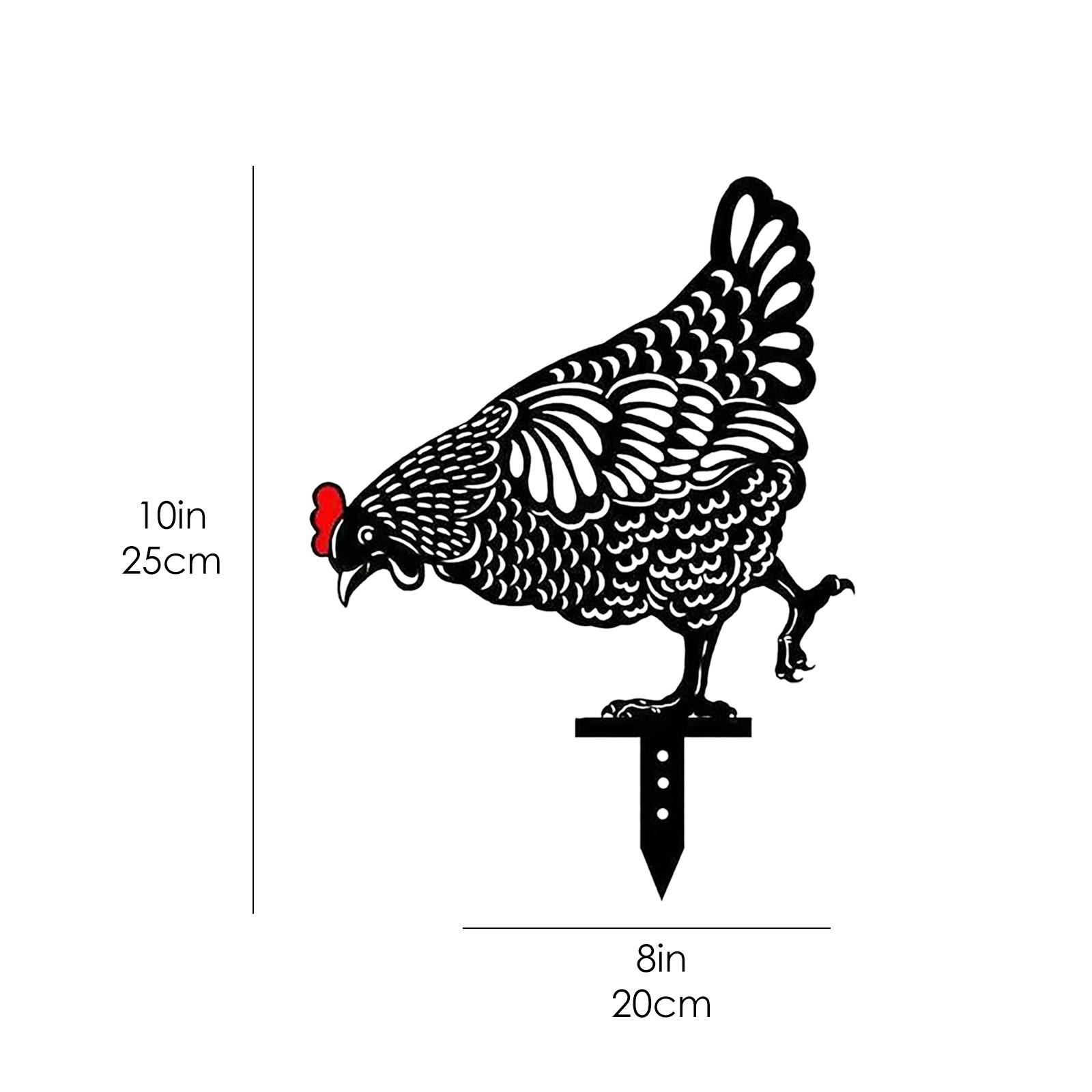 

Садовий декор Курячий двор Мистецтво На відкритому повітрі заднього двору Газонні кілки Акриловий декор курячого двору Подарунок Великодні прикраси Садові прикраси