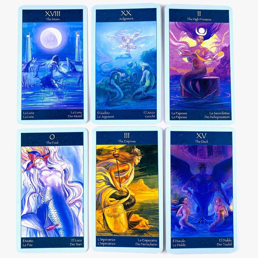 Tarot of Mermaids Cards Deck PRISMA VISIONS TAROTCard Game 78 Cards