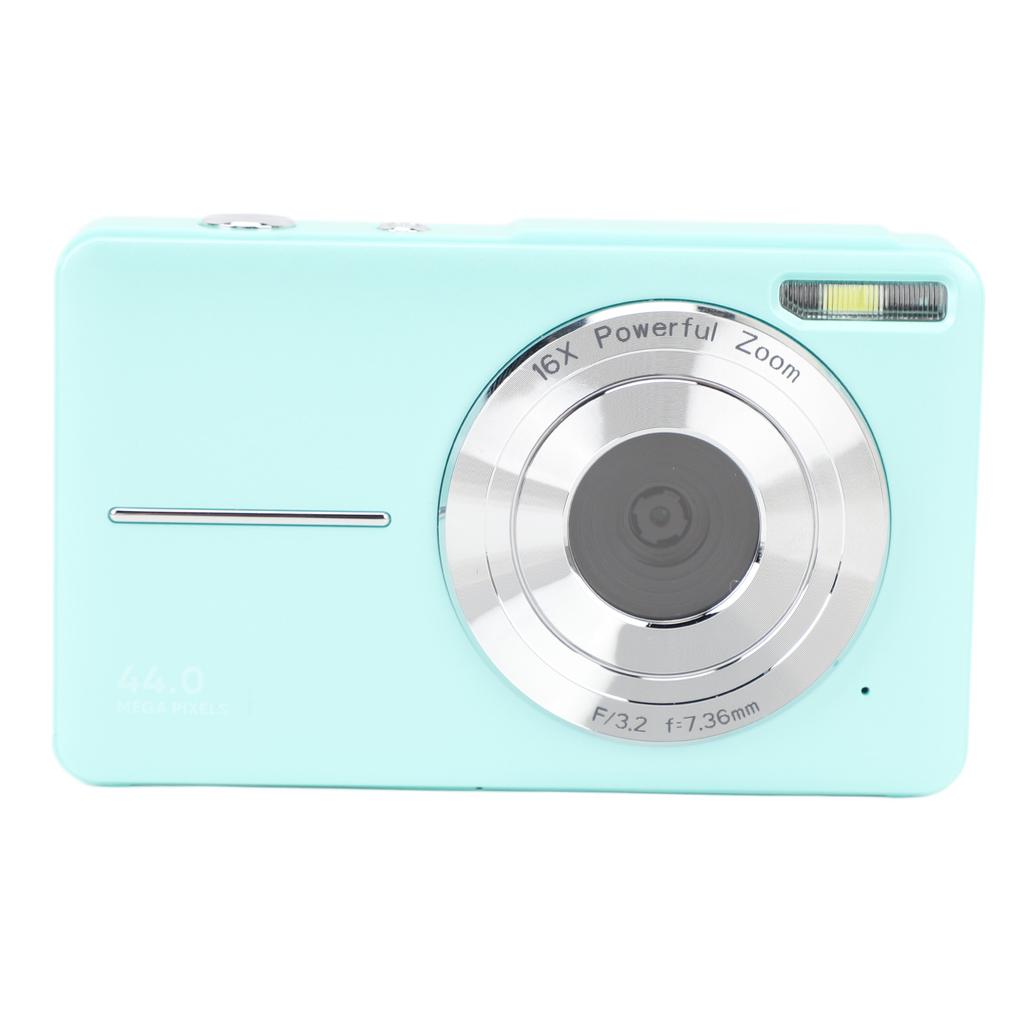 FHD Digital Camera for Kids 1080P 44MP 16X Zoom Digital Camera 2.4 Inch IPS Color Screen Portable