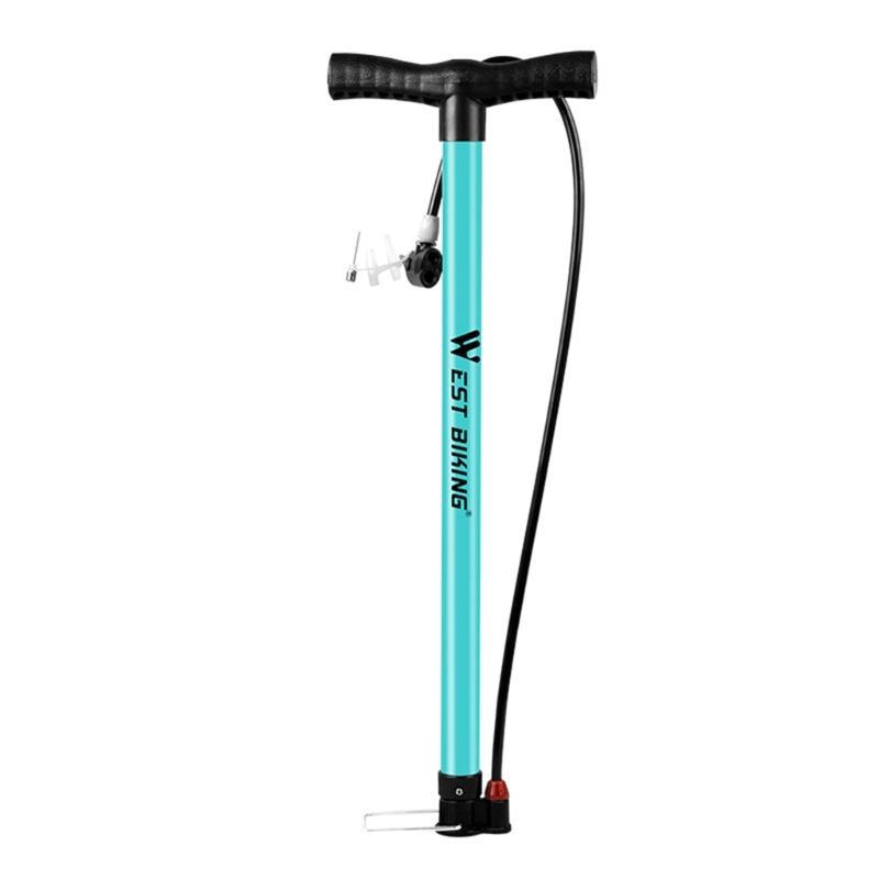 

MultiPurpose Bike Floor Pump Portable Airs Pumps Bike Tyre Pump Inflator for Road Bike Mountain Bike Sports Balls