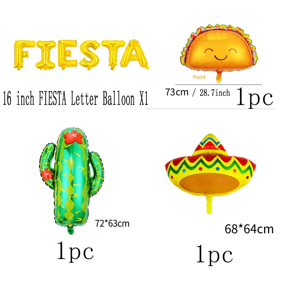 

Мексиканские алюминиевые воздушные шары TACO, блинные воздушные шары, еда, фестиваль, вечерние кактусы, пиньята, фольгированные шары, праздничный декор, товары для вечеринок