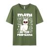 Math Is No Probllama Teacher T Shirts Tops Tees New Arrival Cotton Design Streetwear Boy Graphic T Shirts Unisex Oversized
