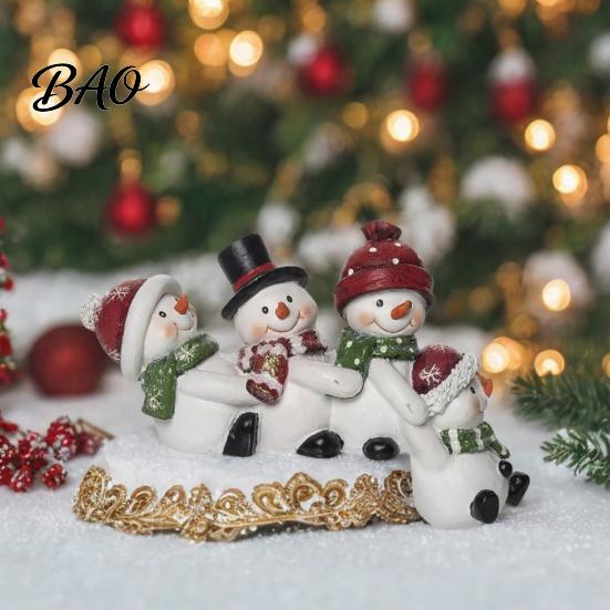 Indoor Festive Window Displays Christmas Table Edge Sitter Figurine, Tug of War Hanging Character Decor, Snowman Humorous Xmas Party Favors
