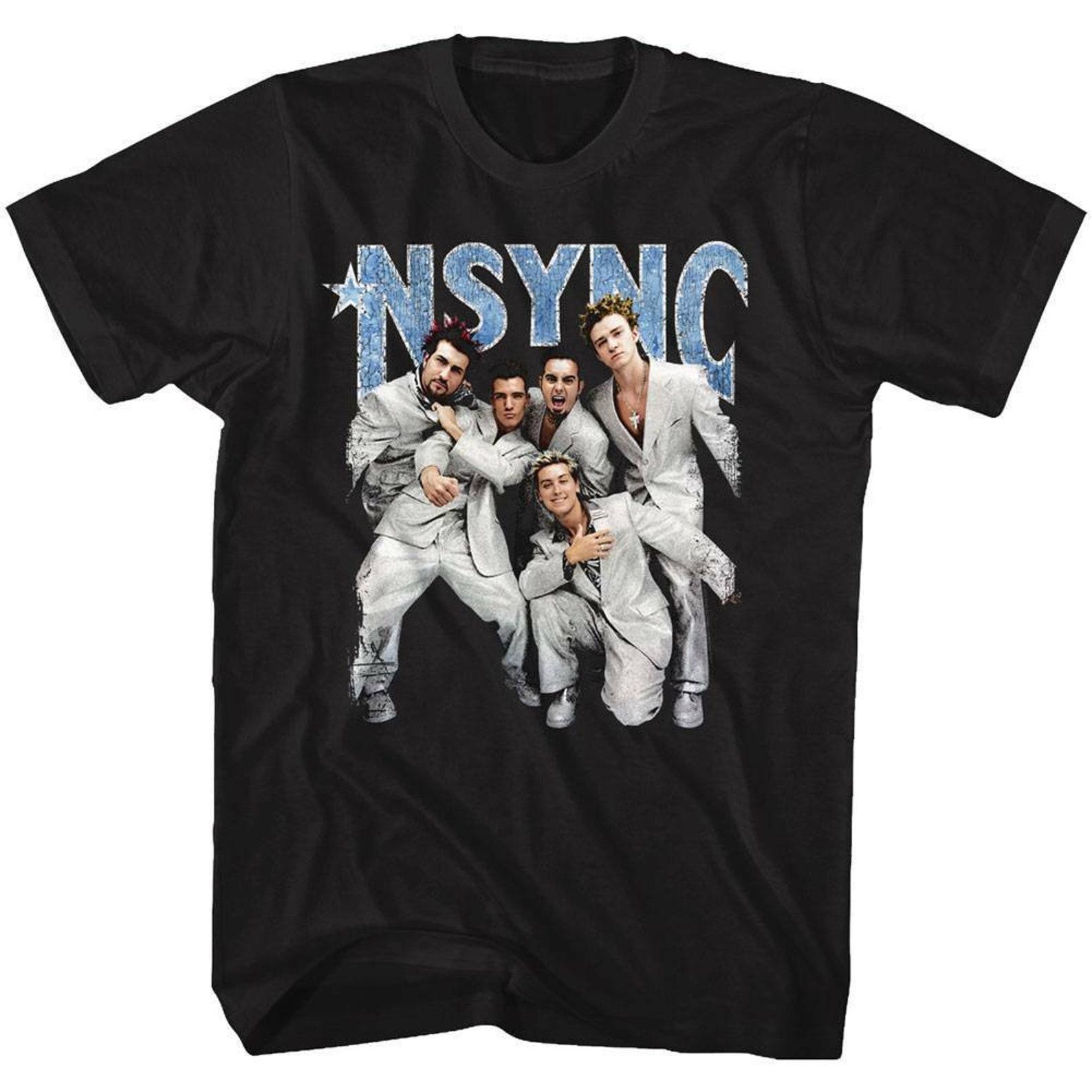 NSYNC Strike A Pose Black Adult T-Shirt XL