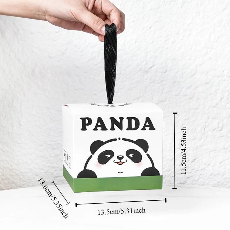 1 Set Cute Ceramics Panda Tea Set One Pot Portable Kung Fu Tea Teacup Durable with Three Cups Teapot Set Gifts