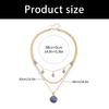 Collarbone Skimming Ceramic Shell Necklace Vintage Drip Glaze Detailing Multi Layering Chain Design
