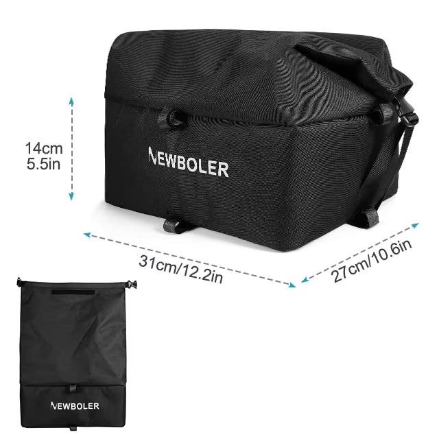 NEWBOLER E-Bike Cargo Rack Bag Iron